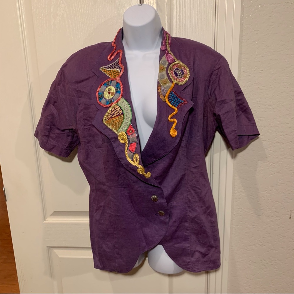 Vintage button up short sleeve shirt